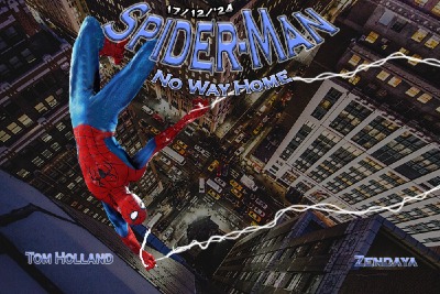 Spiderman poster gemaakt door Kobe Gilon bij Crescendo CVO