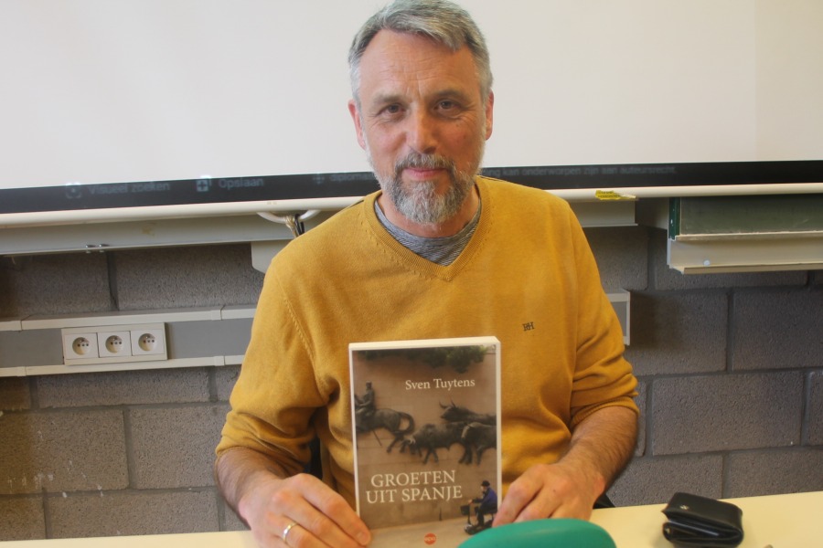 Bezoek Sven Tuyens tijdens de les Spaans op Campus GLTT Rode
