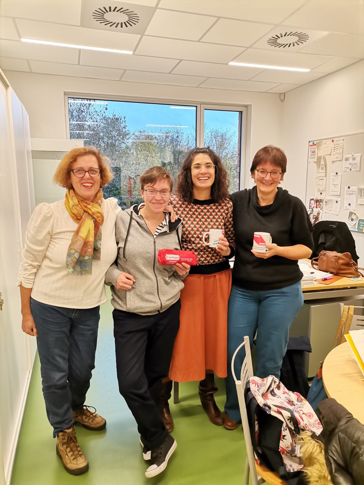 Collega’s Saro en Charo van Erasmus+  op bezoek bij de talen van Crescendo CVO