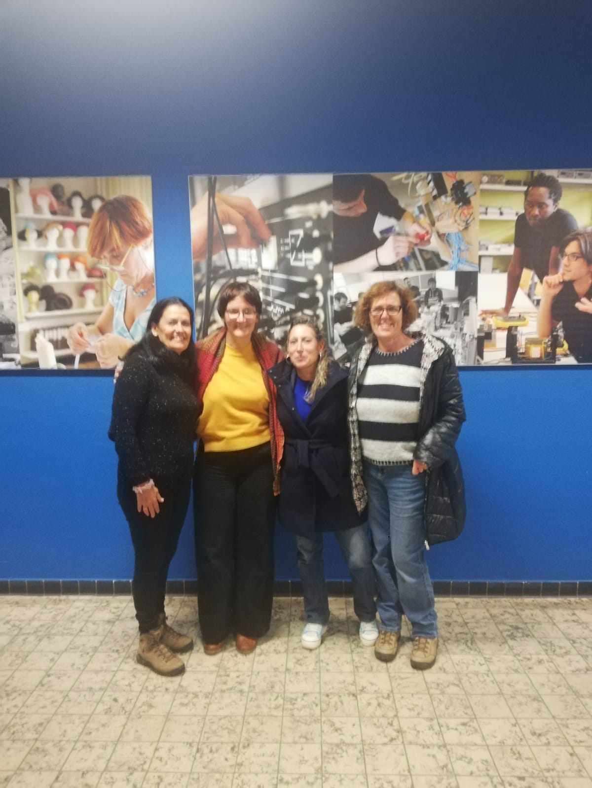 Collega’s Saro en Charo van Erasmus+  op bezoek bij de talen van Crescendo CVO
